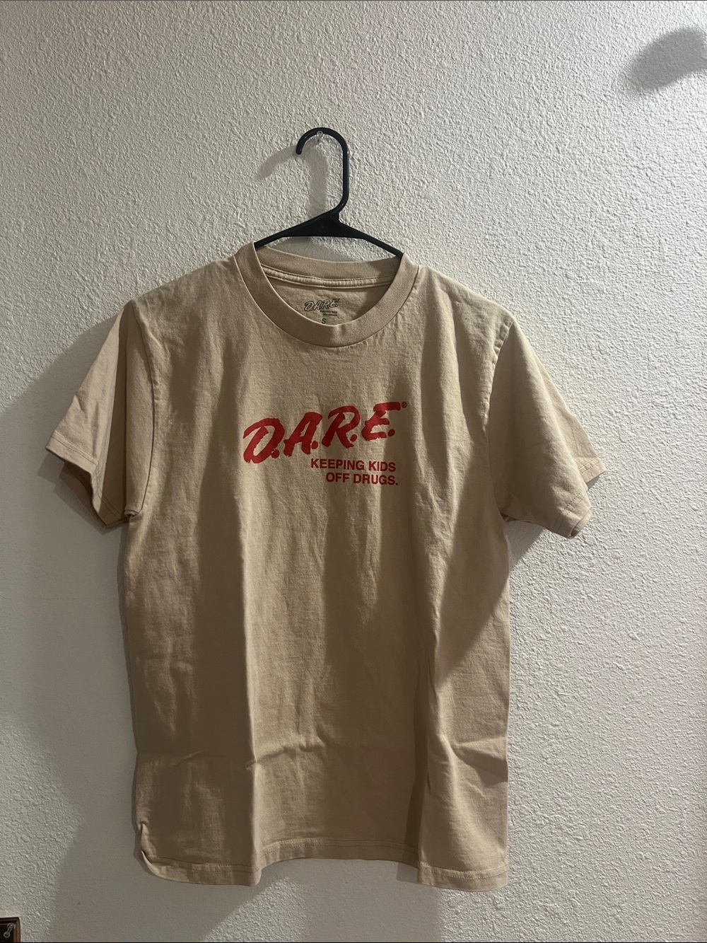 Beige DARE Tee - Classic Crewneck